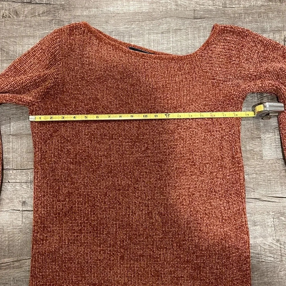 Vici - Redish Orange - Sweater Tunic - Size Small - Gently Used!! - Picture 3 of 10